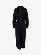 Toteme Viscose dress with scarf - Black