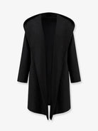 Toteme Wool Hoodie Coat - Black