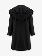 Toteme Wool Hoodie Coat - Black