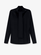 Toteme Cowl neck viscose shirt - Black
