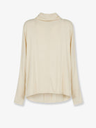 Toteme Cowl Neck viscose shirt - Ecru