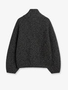 Toteme Double-breasted wool cardigan - Black/White