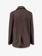 Toteme Scarf Lapel viscose and wool blazer - Taupe Melange