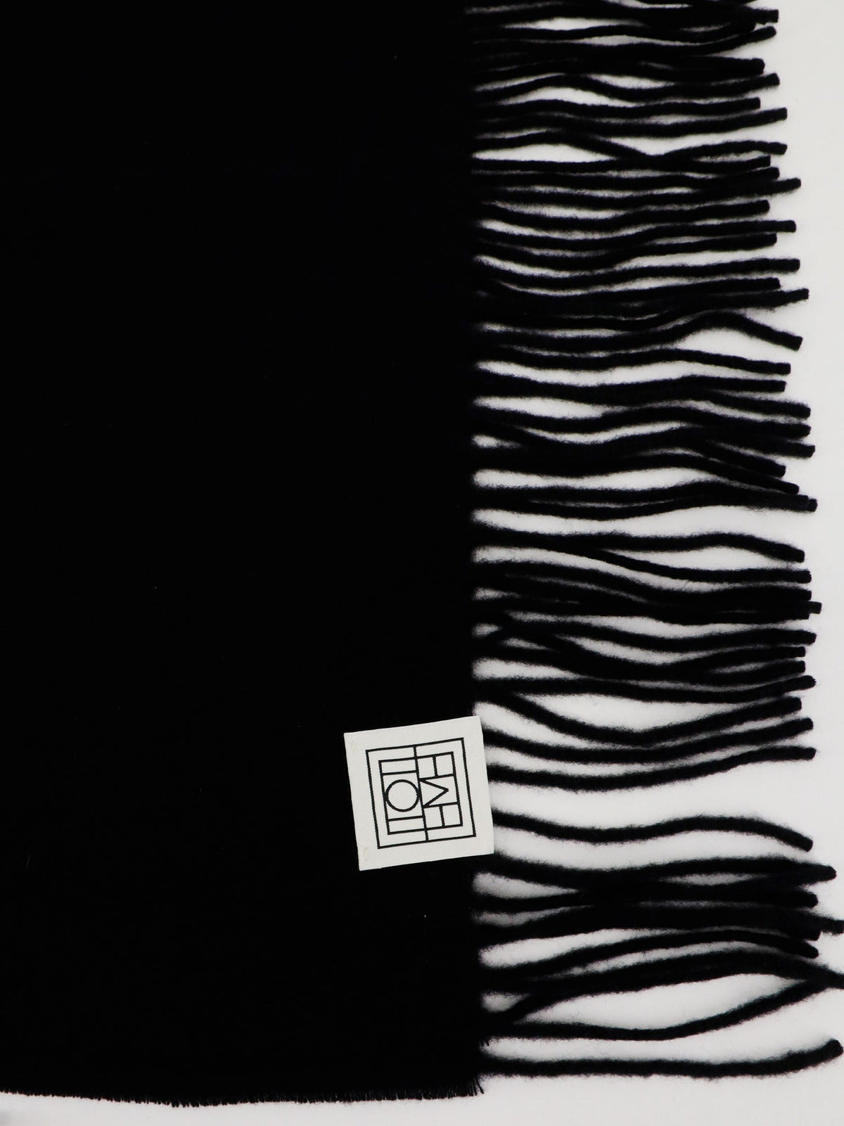 Toteme Wool and cashmere blend scarf - Black