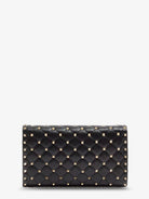 Valentino Garavani Rockstud Spike leather crossbody bag with iconic all-over studs - Nero