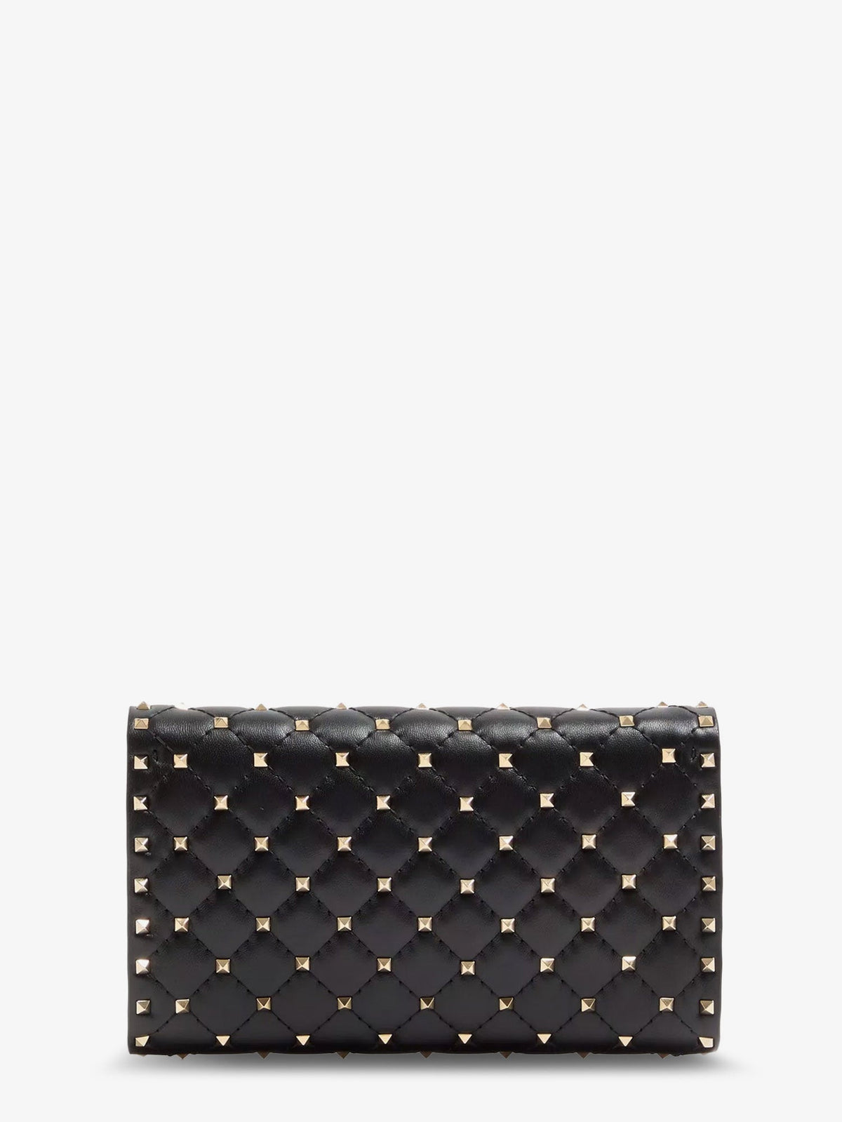 Valentino Garavani Rockstud Spike leather crossbody bag with iconic all-over studs - Nero