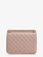 Valentino Garavani Rockstud Spike leather crossbody bag with iconic all-over studs - Poudre