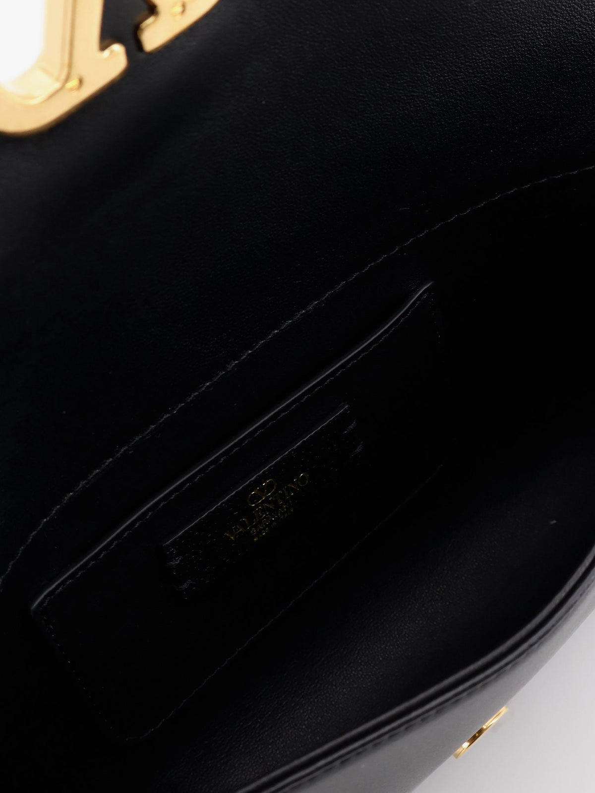 Valentino Garavani Devain leather shoulder bag - Nero