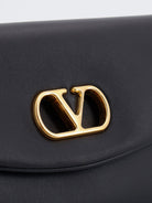 Valentino Garavani Devain leather shoulder bag - Nero