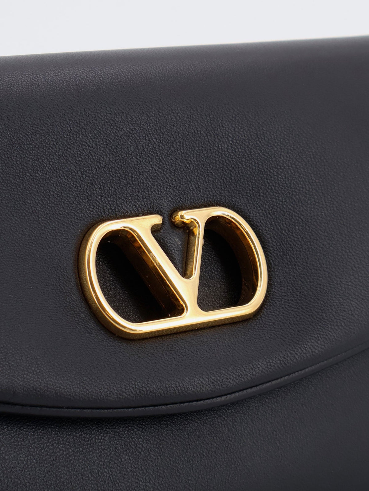 Valentino Garavani Devain leather shoulder bag - Nero