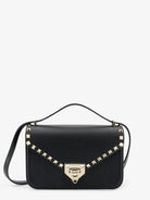 Valentino Garavani Rockstud leather crossbody bag with stud detail - Nero