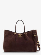 Valentino Garavani Suede shoulder bag - Ebonybrown