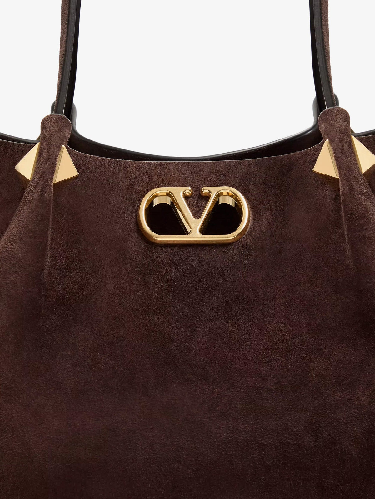 Valentino Garavani Suede shoulder bag - Ebonybrown