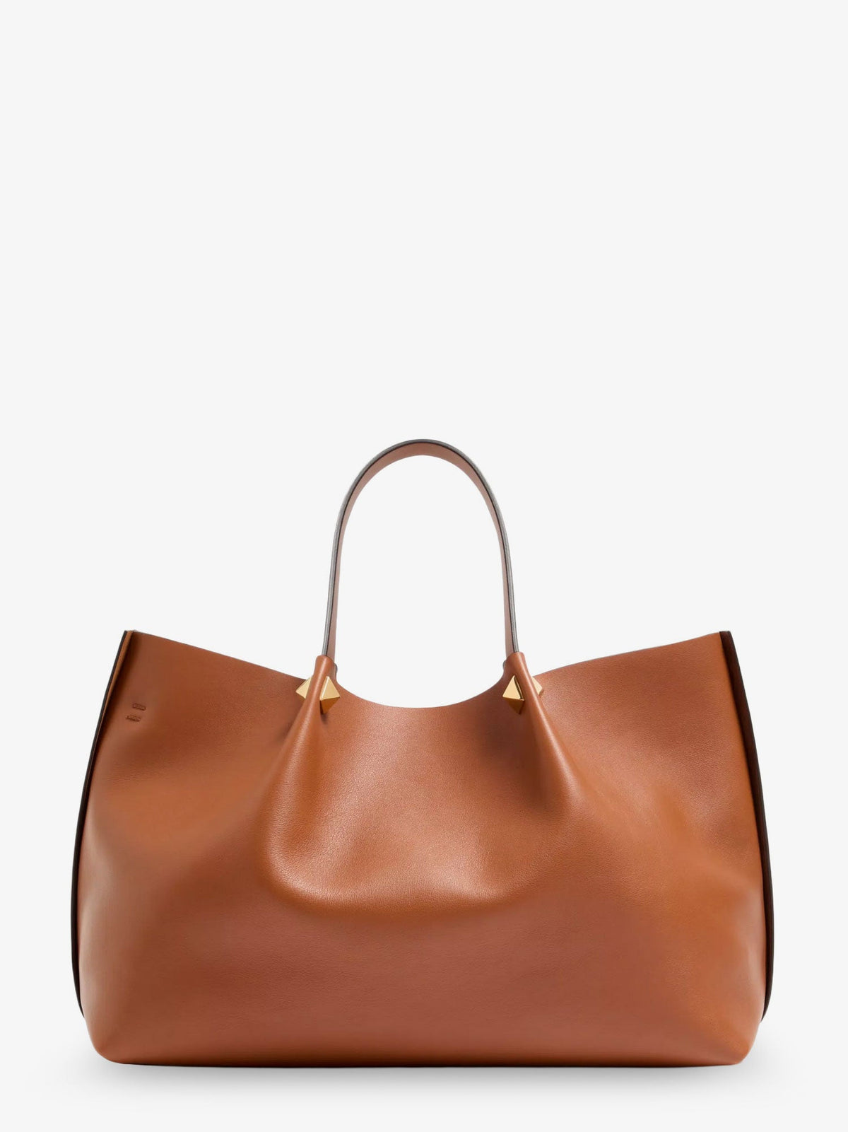 Valentino VLogo Signature Leather Tote Bag - Lighthazel