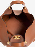 Valentino VLogo Signature Leather Tote Bag - Lighthazel