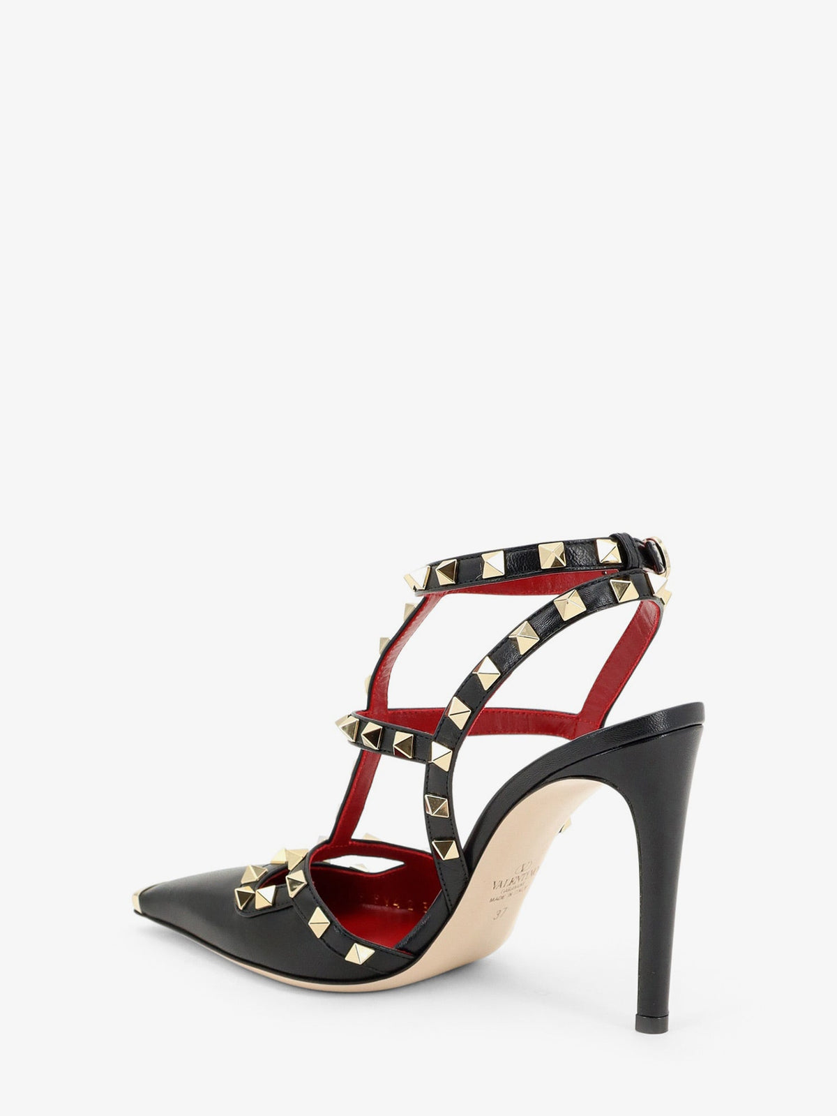 Valentino Garavani Rockstud leather pumps with iconic studs - Nero
