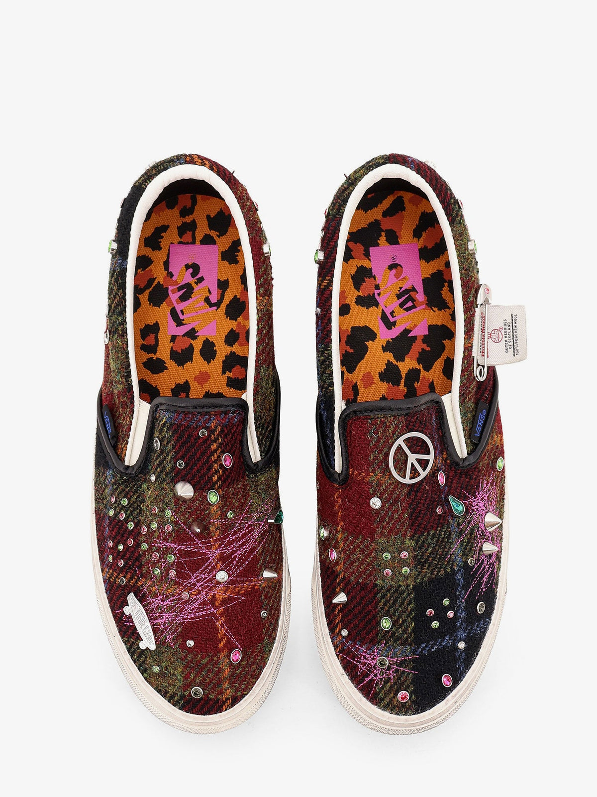 Vans LS Classic Slip On sneakers with studs - Redmulti