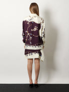 Versace Printed silk twill shirt - Burgundy