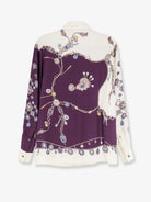 Versace Printed silk twill shirt - Burgundy