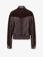 Versace Leather and suede jacket - Brown