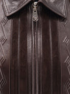 Versace Leather and suede jacket - Brown