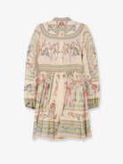 Zimmermann Roselight Plunge Tapestry Print Linen Dress - Sage Tapestry Floral