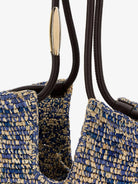 Zimmermann Goldentime raffia shoulder bag - Denimblue