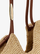 Zimmermann Goldentime raffia shoulder bag - Naturale