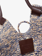 Zimmermann Goldentime raffia handbag - Denimblue