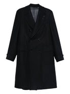 Lardini Wool And Cashmere Coat - Blue