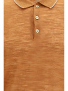 Brooksfield Linen blend Polo - Fox