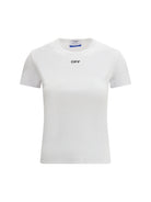 Off-White Off Stamp Rib Basic T-shirt - White-Black