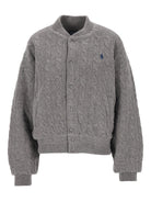 Polo Ralph Lauren Cable-Knit Wool And Cashmere Jacket - Grey