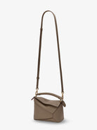 Loewe Puzzle Edge Mini Leather Handbag - Taupe