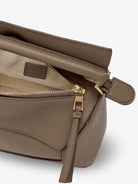 Loewe Puzzle Edge Mini Leather Handbag - Taupe