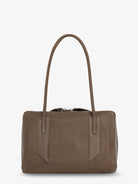 The Attico L'altra Di Milano suede shoulder bag - Grey