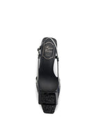 Roger Vivier Belle Vivier shiny-effect Slingback Pumps - Black