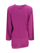 Balenciaga Asymmetric long-sleeve T-shirt - Violet