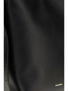 Jil Sander Cannolo leather Shoulder Bag - Black