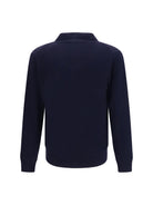 Brooksfield Virgin wool shawl collar Cardigan - Blue Dark