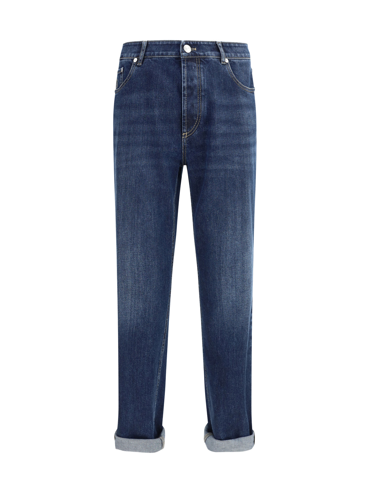 Brunello Cucinelli Straight Jeans - Denim Dark