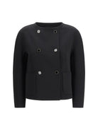 Max Mara Studio Boxy cady Jacket - Black