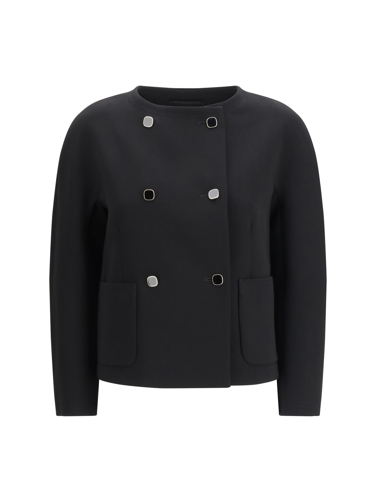 Max Mara Studio Boxy cady Jacket - Black