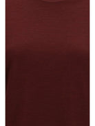 Thom Browne Wool-blend T-shirt - Burgundy