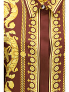 Versace Printed silk Shirt - Burgundy/Gold