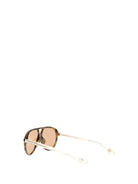 Alexander McQueen Navigator Sunglasses - Ebony/Gold