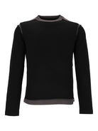 Mm6 Maison Margiela Crew Neck Sweater - Black