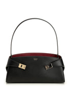Ferragamo Hug Leather Shoulder Bag - Black