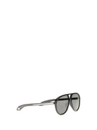 Alexander McQueen Navigator Sunglasses - Black-Gr.White-Black