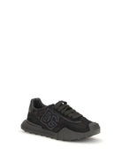 Dolce & Gabbana Leather and lace Sneakers - Black/Black